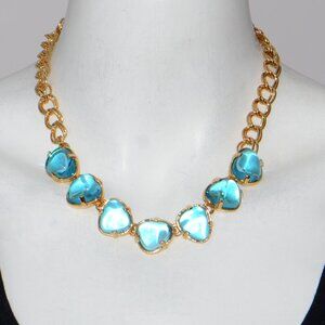 Kenneth Jay Lane KJL Gold-tone Resin Cabochon Necklace
